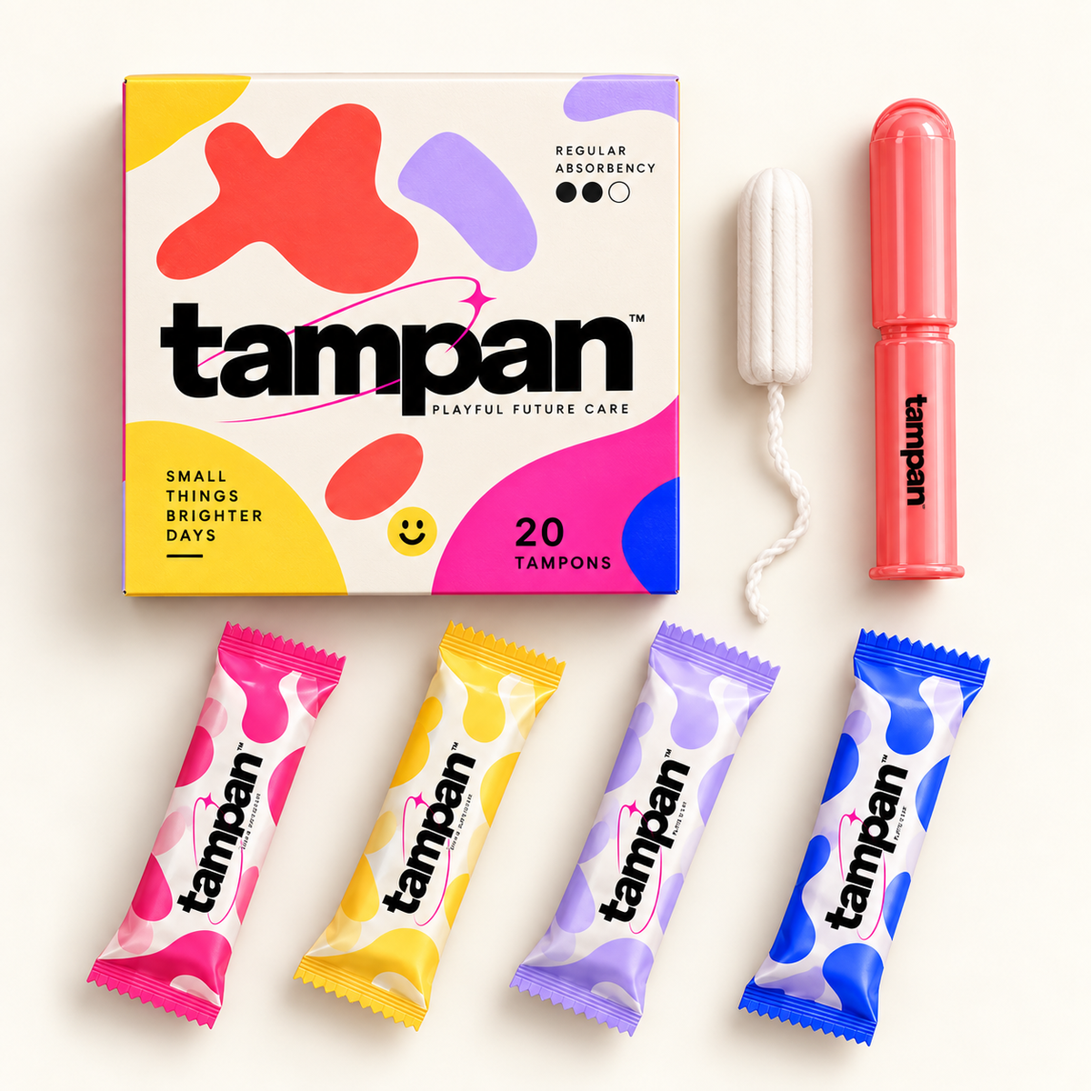Tampan™ Regular Tampons — 20 Pack | Playful Future Care